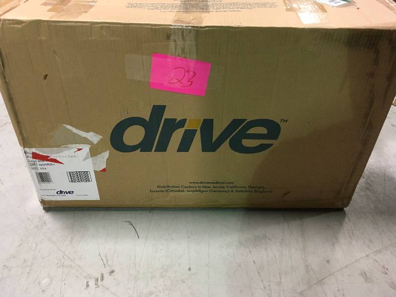 lot 23 image: Drive Medical Plastic Transfer Bench with Adjustable Backrest in good conditions