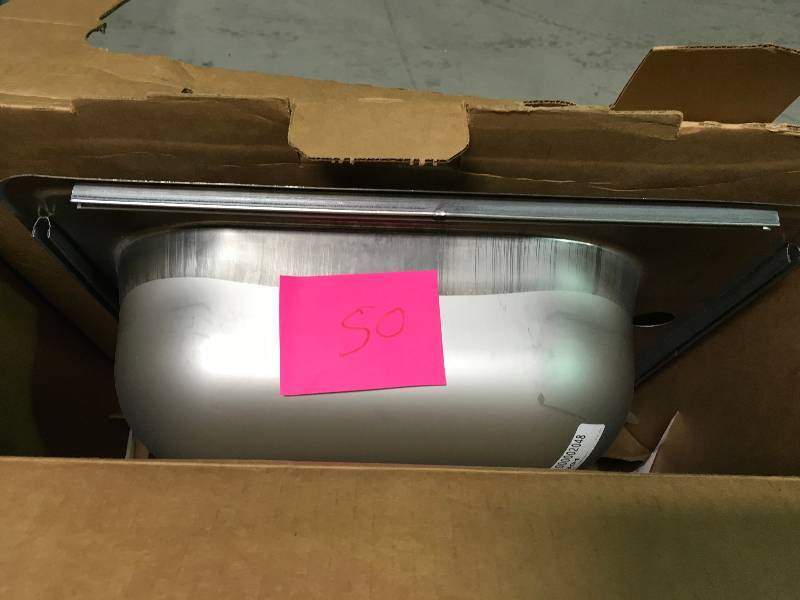 lot 50 image: Elkay Dayton Top Mount Stainless Steel Kitchen Sink D125213 Stainless Steel not used