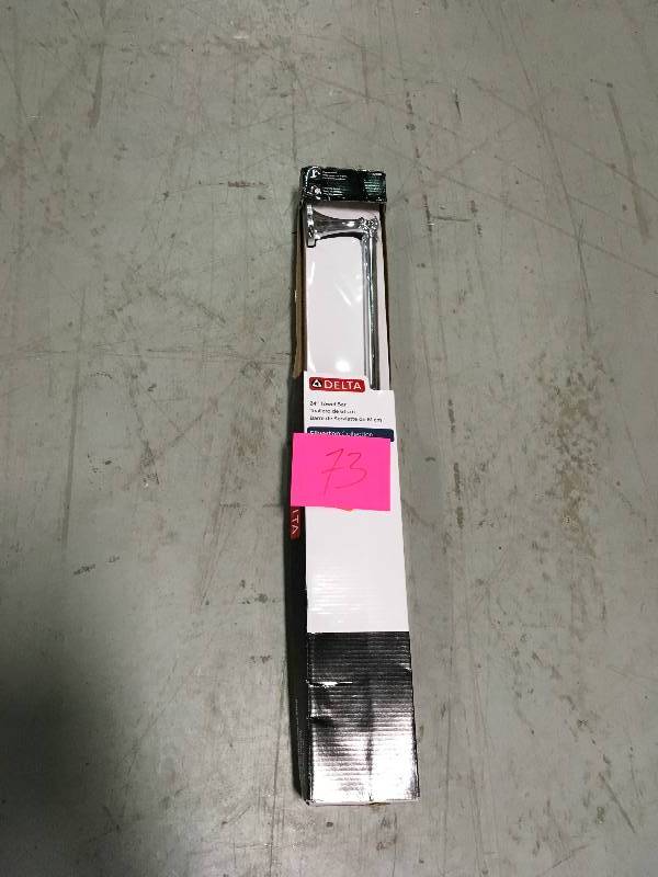 lot 73 image: Silverton 24 in. Towel Bar in Polished Chrome in good conditions