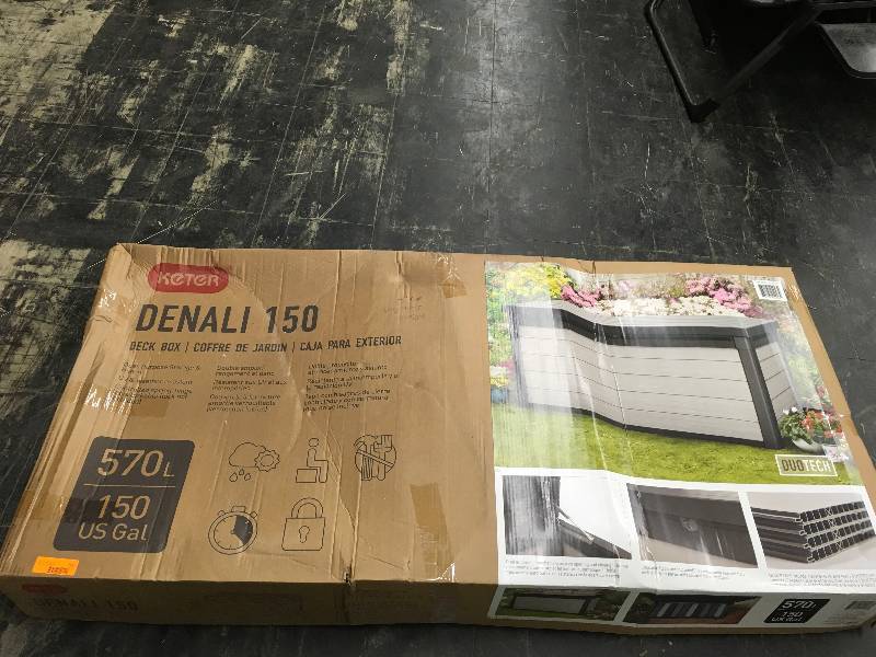 lot 221 image: 150 Gallon Deck Box, Retail $128.99