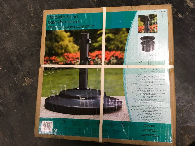 lot 238 image: Sungrade Umbrella Base 66Lbs, Retail $59.99