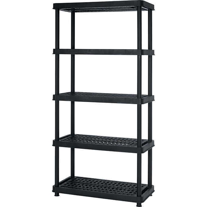 lot 227 image: Keter 5-Tier Resin Shelf, Retail $29.99