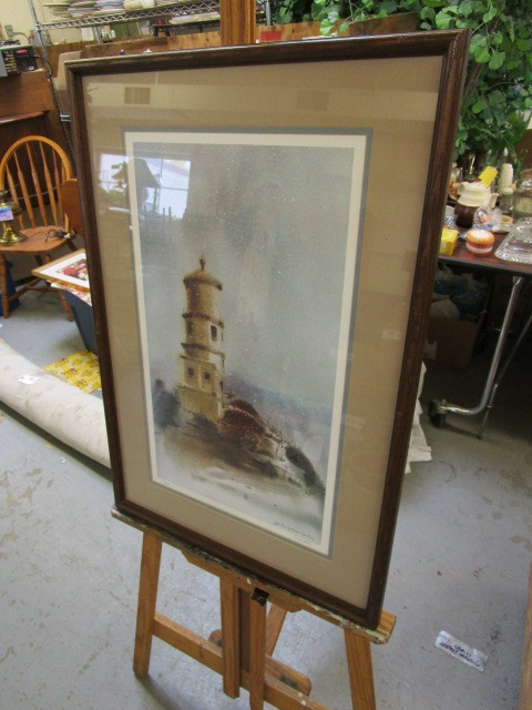 SIGNED LIMITED EDITION SPLIT ROCK LIGHTHOUSE WATERCOLOR PRINT