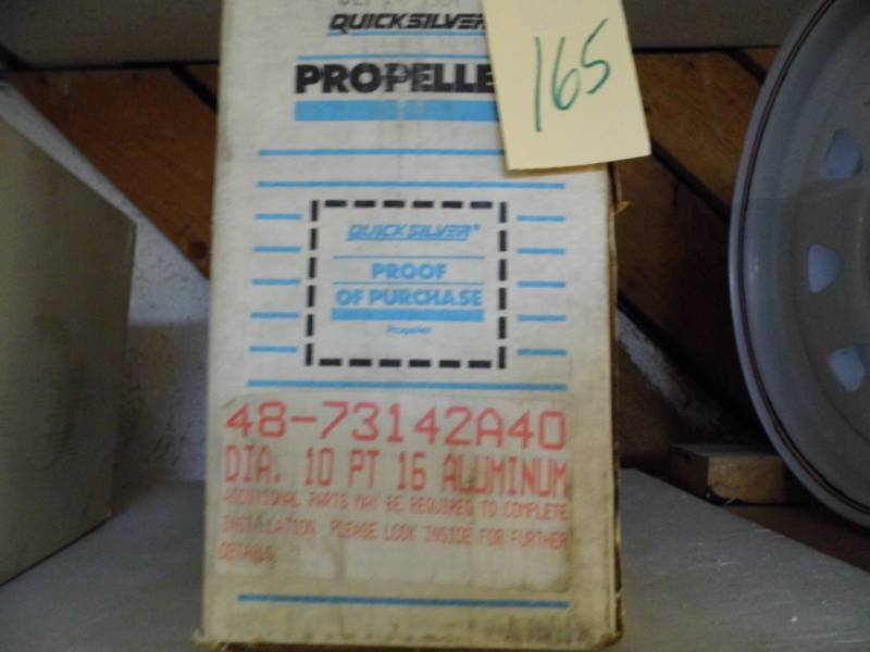 lot 165 image: Mercury Propellor