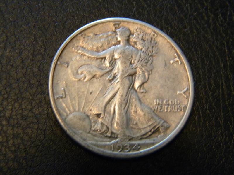 1934 D Walking Liberty Silver Half Dollar