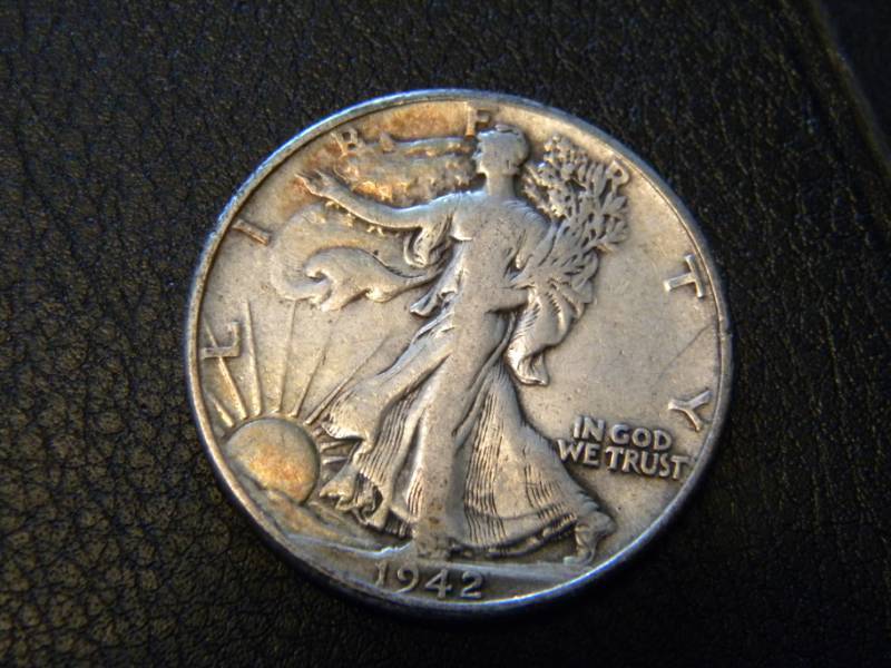 1942 Walking Liberty Silver Half Dollar