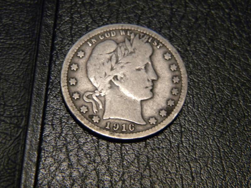 1916 Barber Silver Quarter
