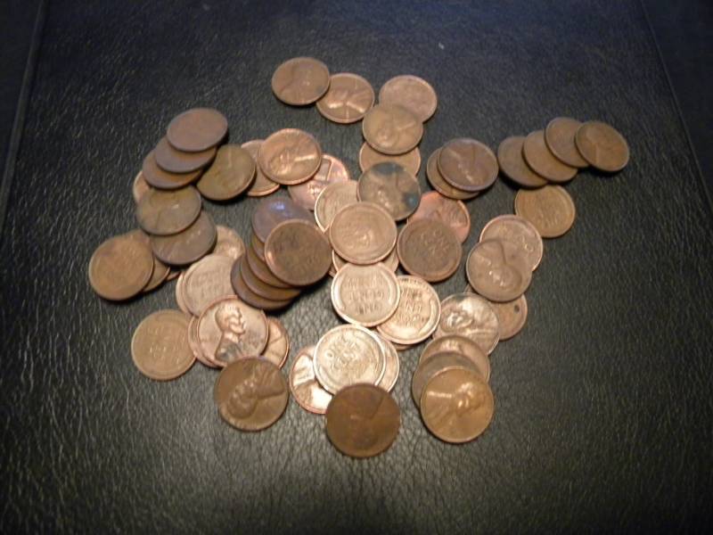 60 Wheat Back Pennies