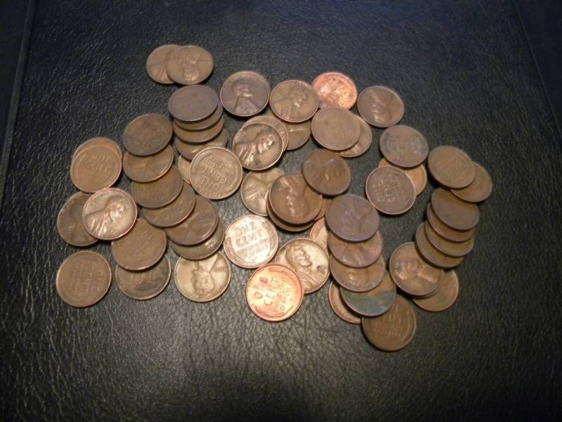 60 Wheat Back Pennies