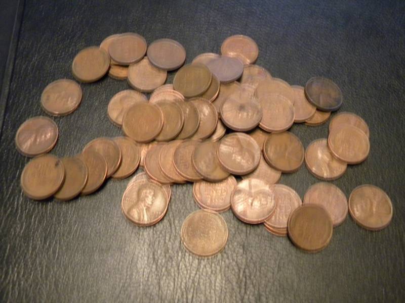 60 Wheat Back Pennies
