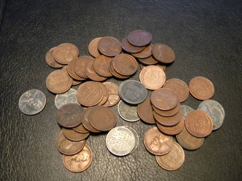 50 Wheat Back Pennies