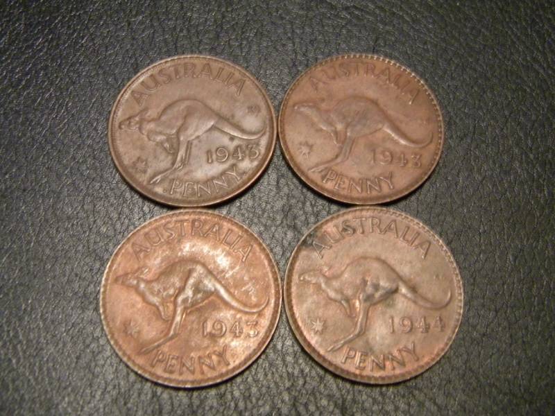 Australia 3-1943 &1944 Penny