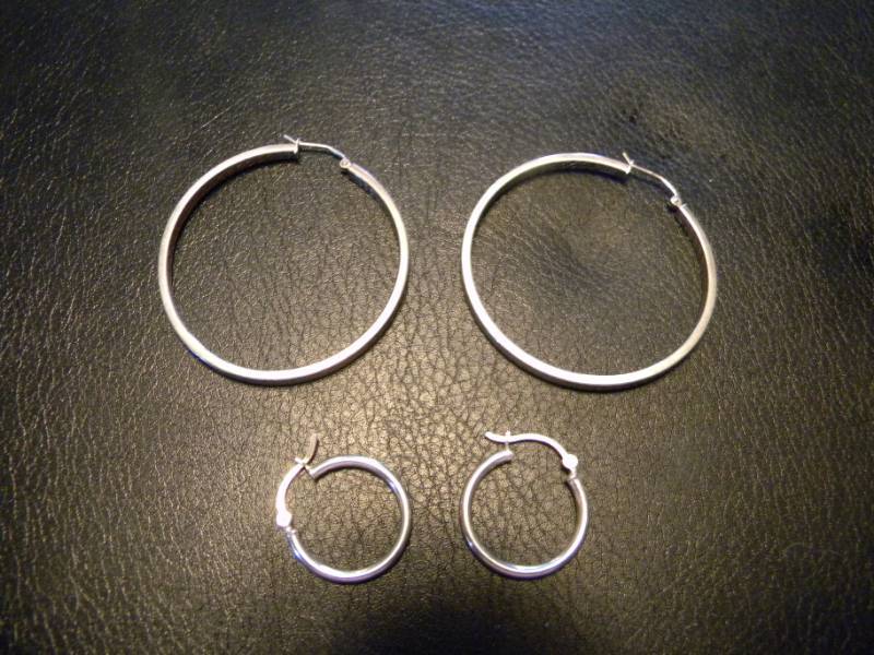 2 Pairs of Sterling Silver Earrings