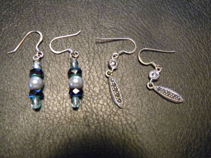 2 Pairs of Sterling Silver Earrings