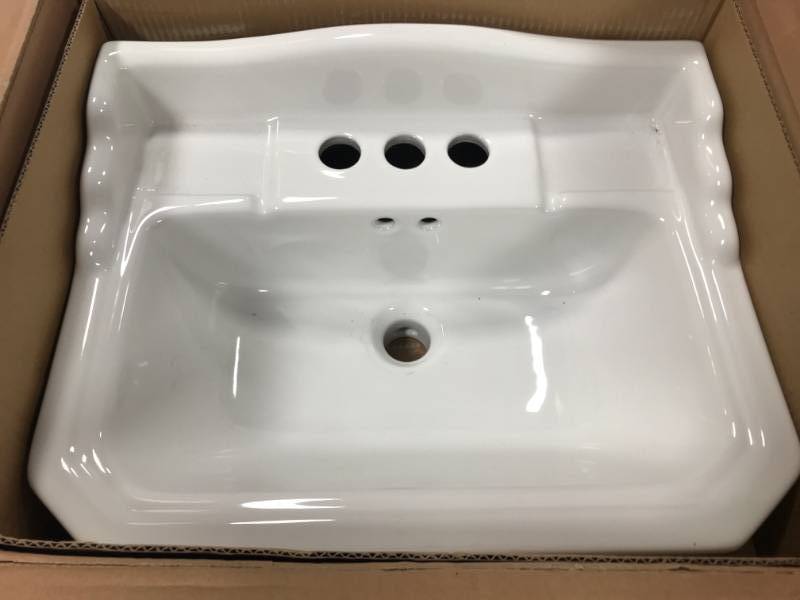 lot 11 image: White Foremost Bathroom Sink