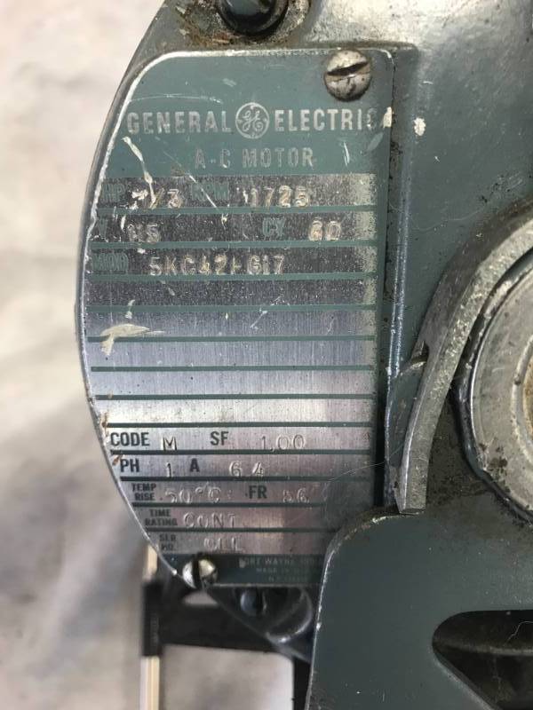 lot 32 image: General Electric 13 hp Motor