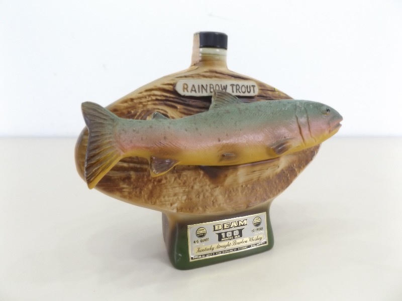 lot 11 image: Vintage Jim Beam Rainbow Trout 100 Month Decanter