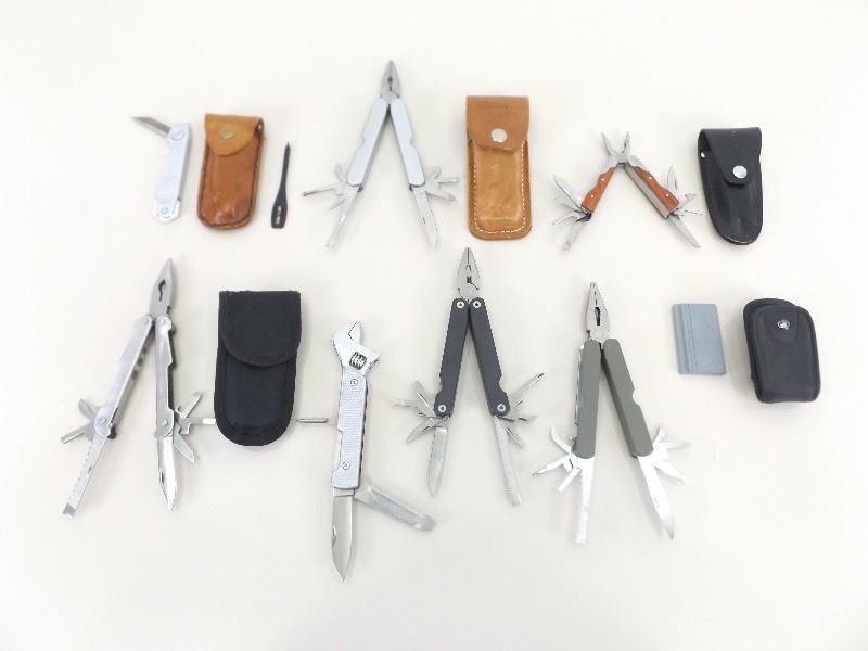 lot 36 image: Lot of Stanley, Crossman, etc. Multi-Tools