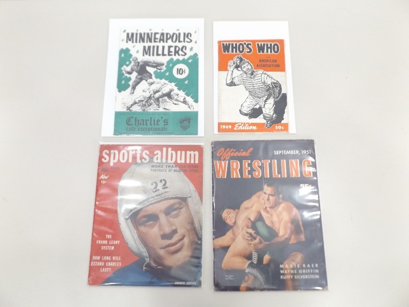 lot 95 image: Vintage Sports Programs and Magazines