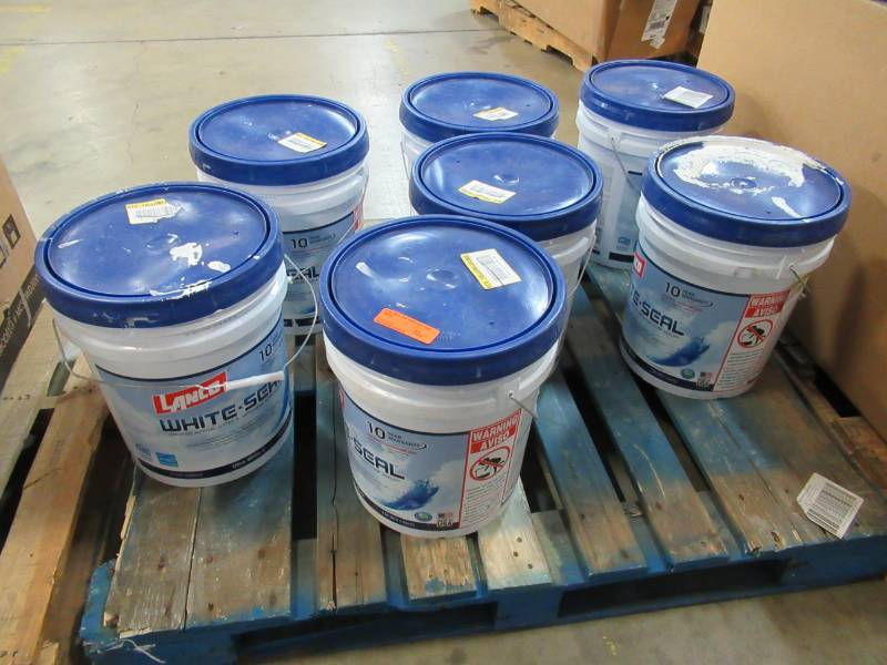 lot 99 image: Seven Lanco 5 Gal. White Seal Elastomeric Roof Coating