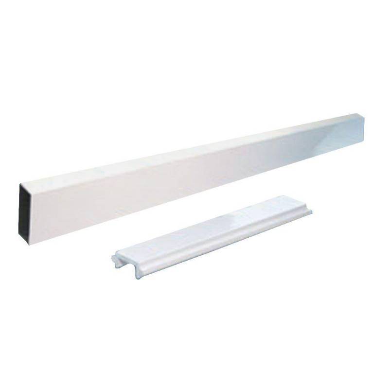 lot 149 image: 3 Peak Aluminum Railing 6 ft. Aluminum Wide Picket and Spacer Kit in White Model 50310