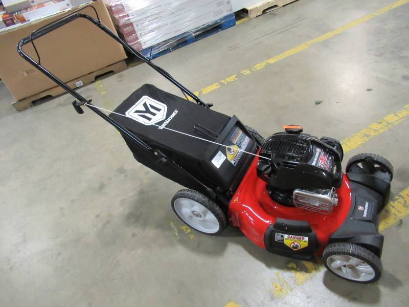 lot 10 image: Yard Machines 21 in. 163cc OHV Briggs & Stratton Walk Behind Gas Lawn Mower