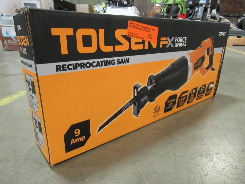 lot 89 image: 9 Amp Corded Electric Variable Speed Reciprocating Saw Model 79741