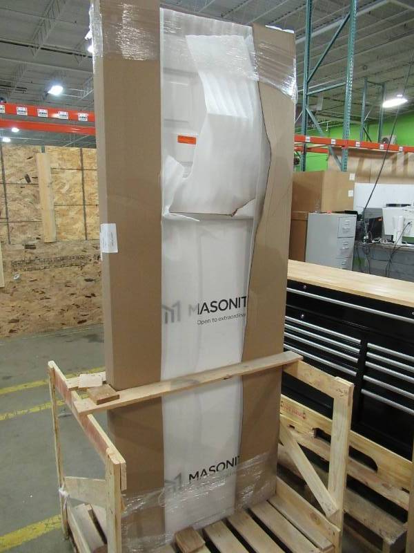 lot 94 image: Masonite 30 in. x 80 in. Solidoor Smooth 6-Panel Solid Core Primed Composite Interior Door Slab