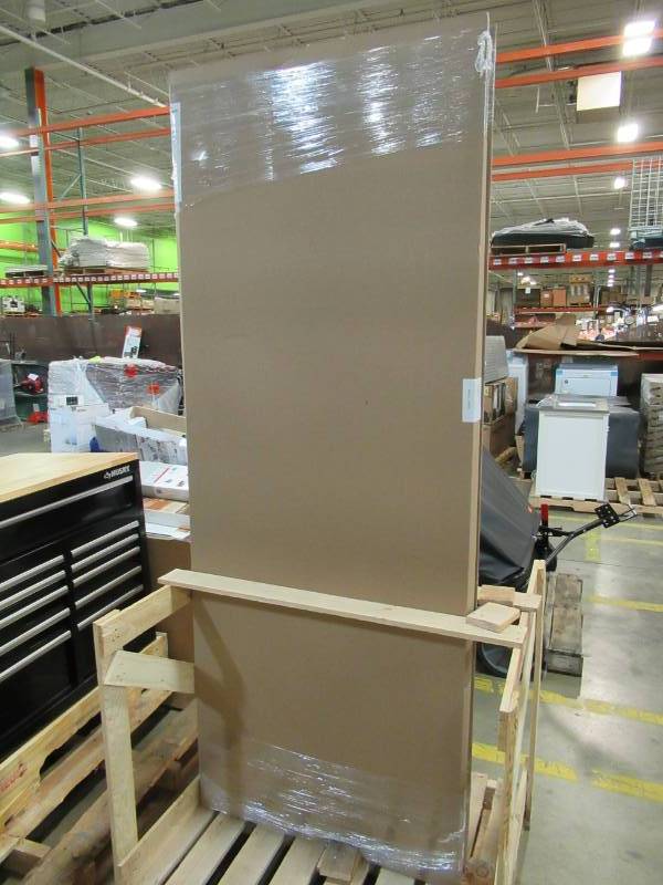 lot 95 image: Masonite 30 in. x 80 in. Solidoor Smooth 6-Panel Solid Core Primed Composite Interior Door Slab