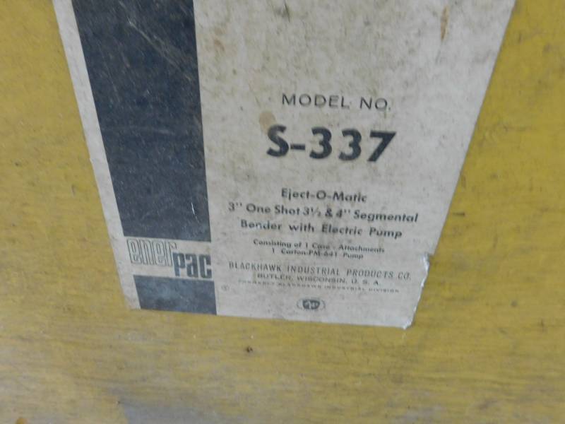 lot 20 image: Enerpac S-337 Segmental Pipe Bender Parts