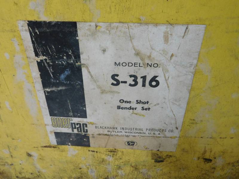 lot 28 image: Enerpac S-316 One Shot Pipe Bender Parts