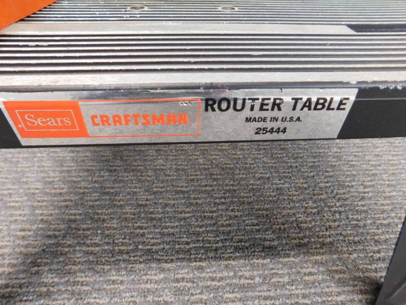 lot 41 image: Sears Craftsman Router Table