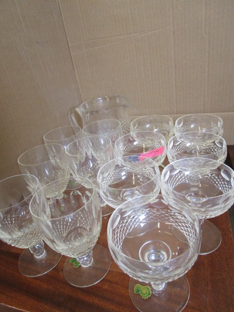 lot 326 image: HANDMADE WATERFORD CRYSTAL STEMWARE  PITCHER
