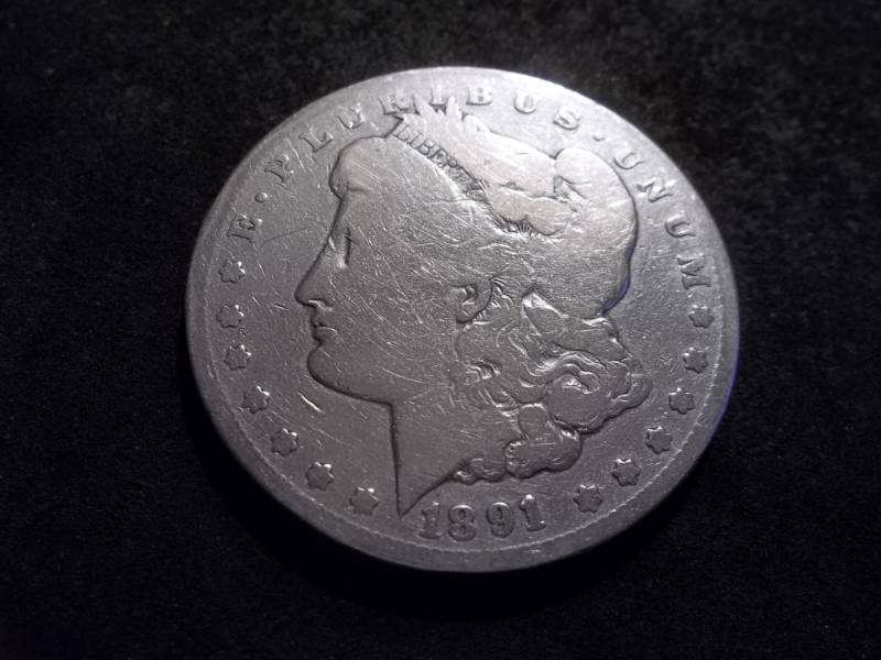 1891 CC Morgan Silver Dollar