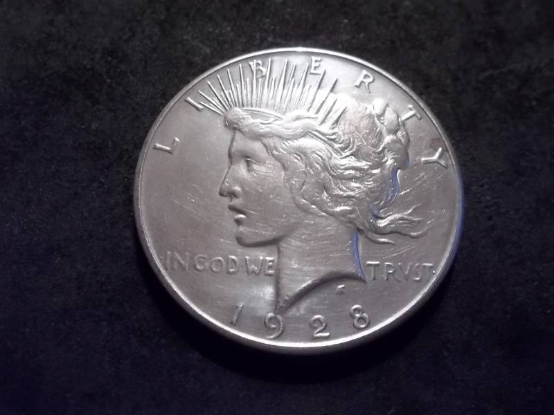 1928 S Silver Peace Dollar