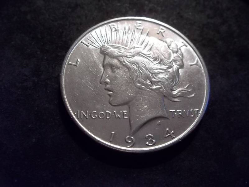 1934 D Silver Peace Dollar