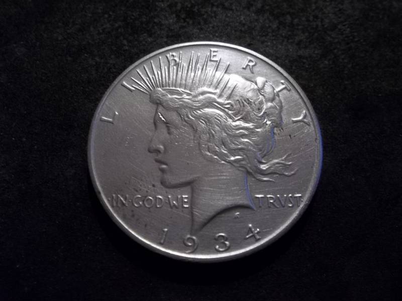 1934 S Silver Peace Dollar