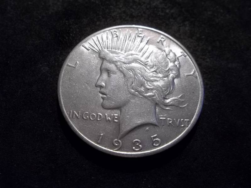 1935 S Peace Silver Dollar