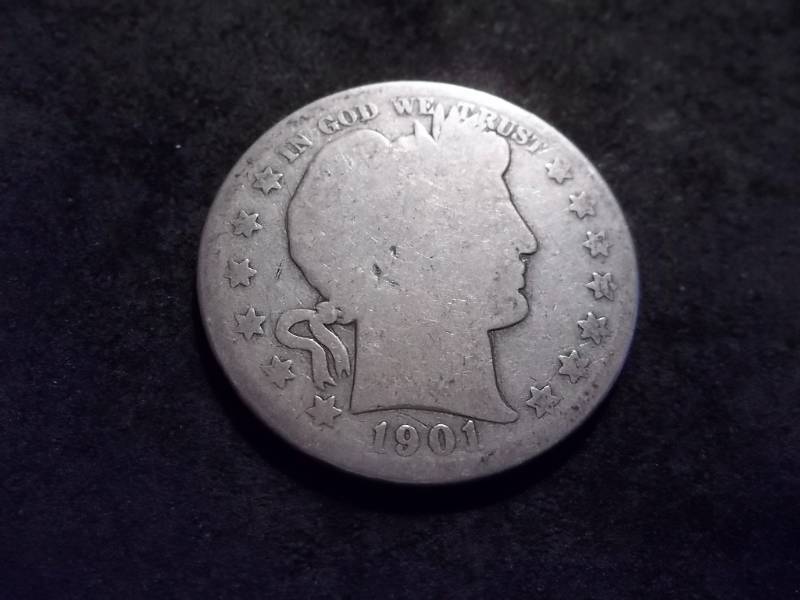 1901 S Barber Half Dollar