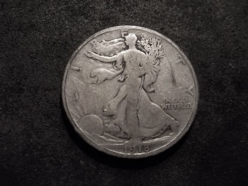 1918 D Walker Half Dollar