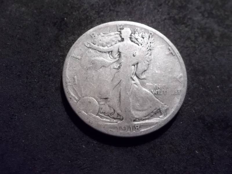 1918 S Walker Half Dollar