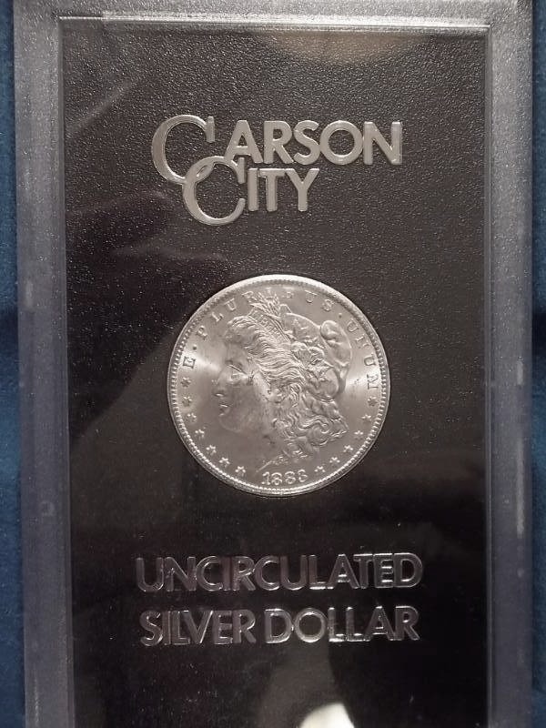 1883 CC Morgan Silver Dollar GSA In Box & Cert.