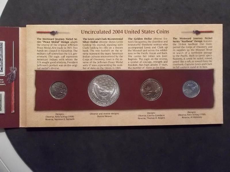 Uncirculated Lewis & Clark Coinage & Currency