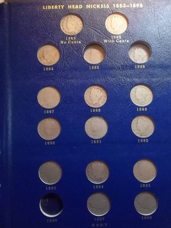 Nearly Complete Set Of V-Nickels 1883-1912. Missing Are The 3 Keys 1885, 1886, 1912 S