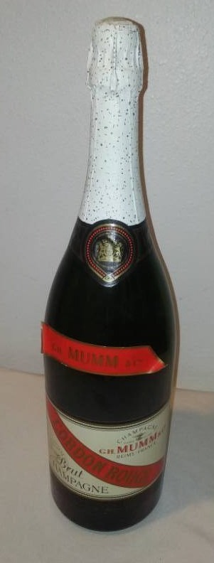 lot 60 image: 3 Liter Mumms champagne bottle. Empty