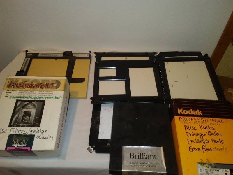 lot 80 image: Photography paper, filters and more.
