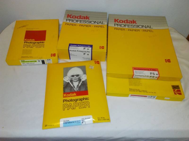 lot 82 image: 5 packages of Kodak photo paper mostly full  full.