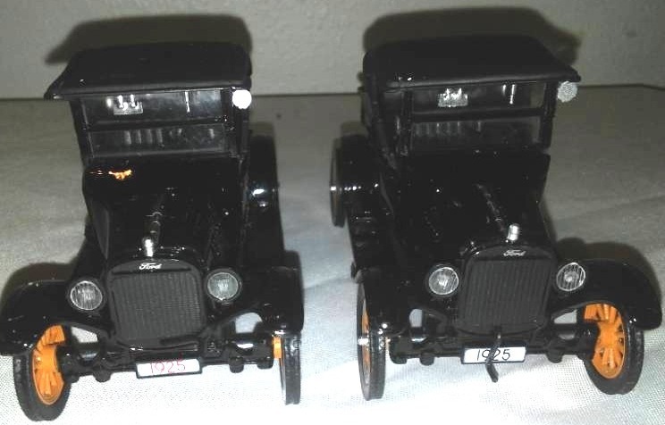 lot 107 image: 2 cars, 1925 Model T and pick up.