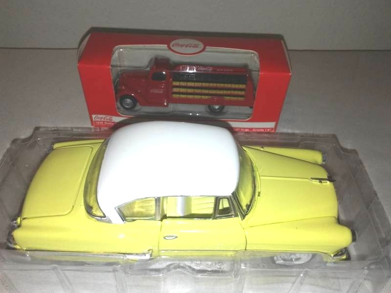 lot 157 image: 1954 Bel Air and Coca-Cola truck.