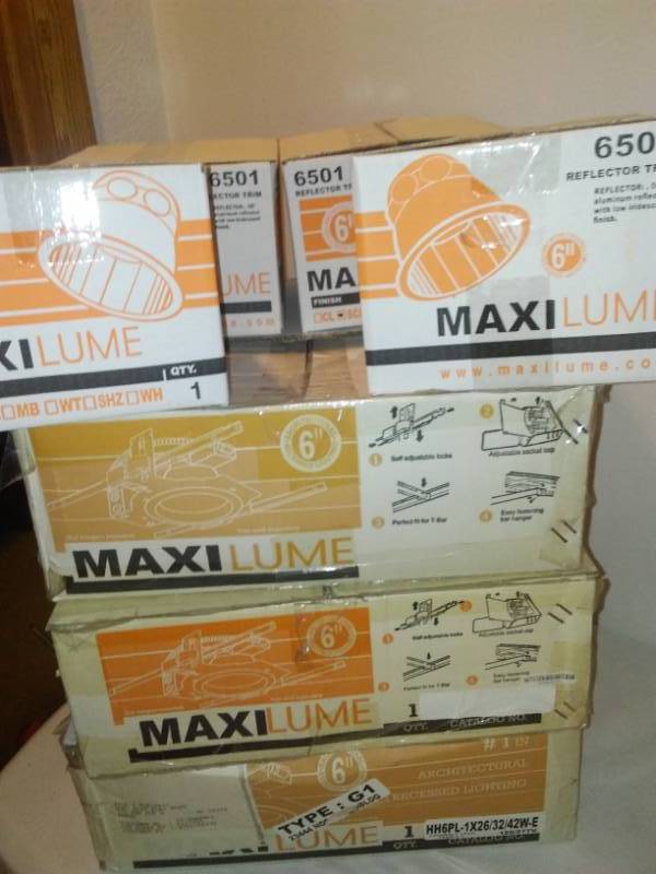 lot 196 image: Maxilume architectural recessed lights.